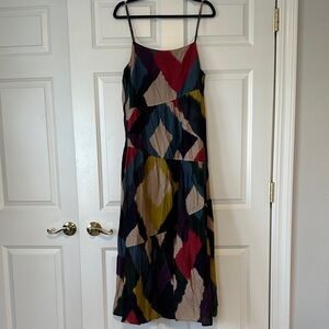 Multicolor Sleeveless Maxi Dress